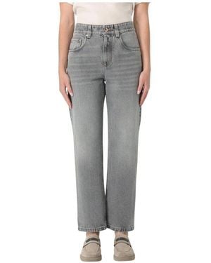 Brunello Cucinelli Straight Jeans - Gray