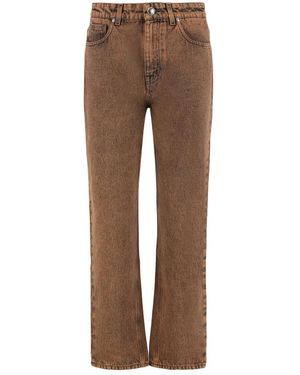 Moorer Straight Jeans - Marrone
