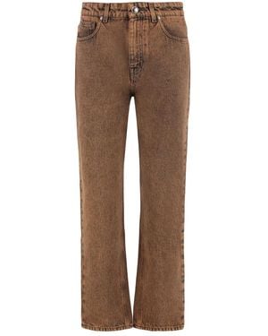 Moorer Straight Jeans - Marrone