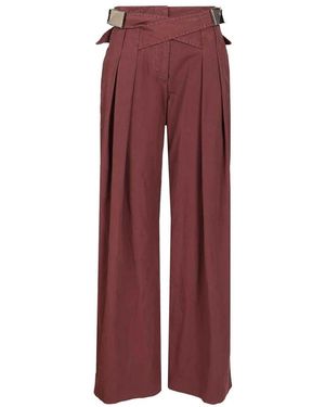 The Attico Wide Trousers - Rojo