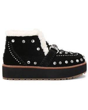 Kurt Geiger Schoenen ,Zwart ,Leer Mansion Cosy Boot