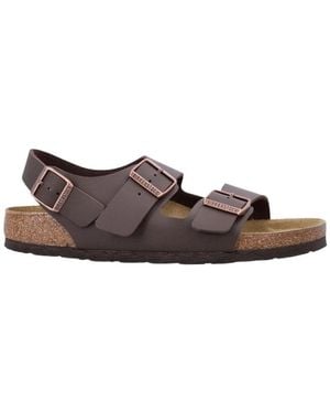 Birkenstock Verstellbare Ledersandalen Für Männer - Braun