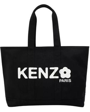 KENZO Tiger PVC Toteトートバック　ブラック　タグ付き Authentic Kenzo Paris Embossed Tiger Tote Handbag Patent