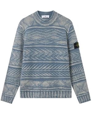 Stone Island Cashmere Strickware - Blau