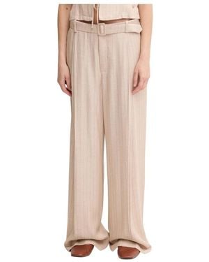 Mos Mosh Broeken ,Mmleya Miley Pant - Naturel