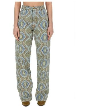 Etro Straight Jeans - Green