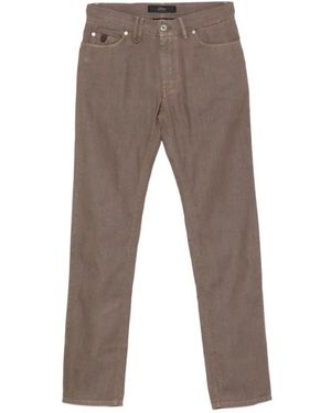 Brioni Straight Fit Jeans - Brown