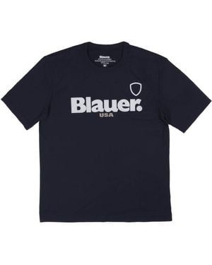 Blauer T-Shirts - Azul