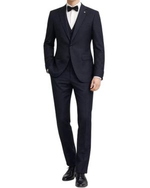 Bharnaba Single Breasted Suits - Azul