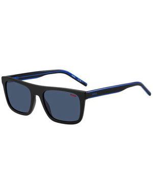 HUGO Trendige sonnenbrille mit mehrschichtigen bügeln - Blau
