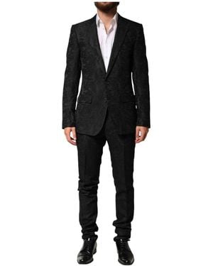 Dolce & Gabbana Single Breasted Suits - Negro