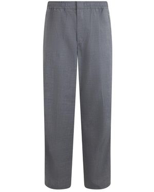Laminar Straight Trousers - Gris