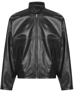Bottega Veneta Lederjacke - Schwarz