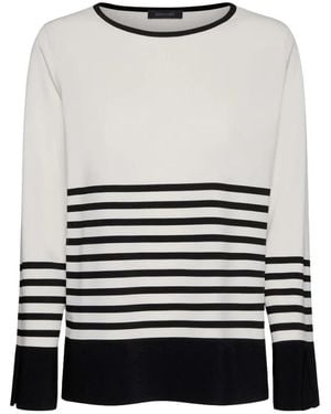 Elena Miro Round-Neck Knitwear - Grey