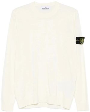 Stone Island Round-Neck Knitwear - White