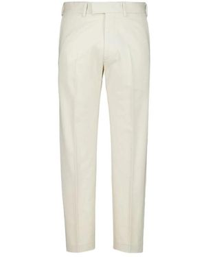 Tom Ford Broeken ,Wit ,Katoen Brushed Cotton Drill Chino - Naturel