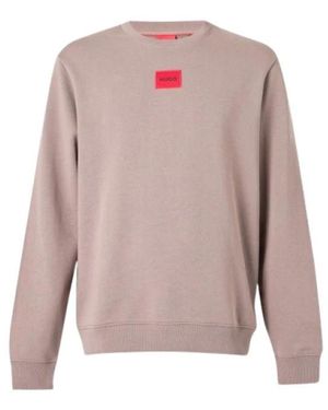 HUGO Hoodies & Sweatvesten ,Bruin ,Katoen Diragol 212 Sweatshirt - Roze