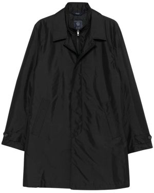 Fay Single-Breasted Coats - Noir