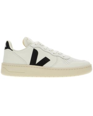 Veja V-10 Leather - Weiß