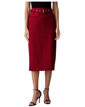 Pinko Midi Pencilrok - Rood