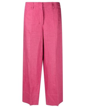 Max Mara Cropped Trousers - Pink