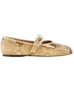 Paris Texas Sveva Ballerina Mit Schnalle - Natur