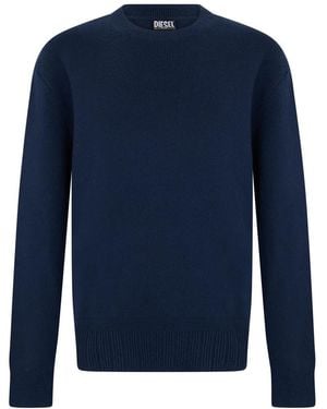 DIESEL Trui Met Ronde Hals - Blauw