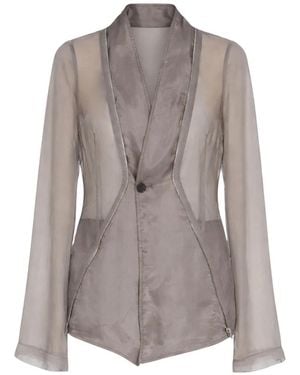 Rick Owens Jassen ,Groen ,Katoen Stag Jkt - Grijs