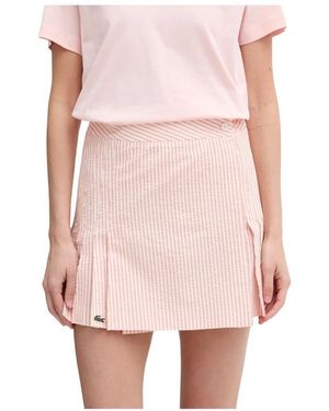 Lacoste Kurzer Wickelrock Aus Seersucker - Pink