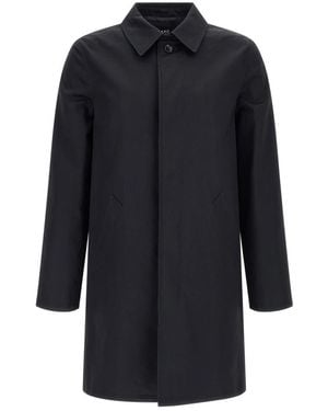 A.P.C. Single-Breasted Coats - Blue