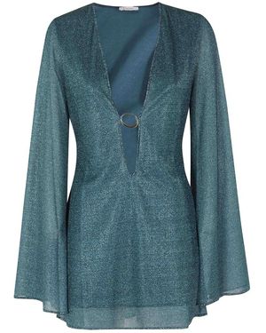 Oséree Kleedjes ,Blauw ,Lumiere O-Kaftan Jurk
