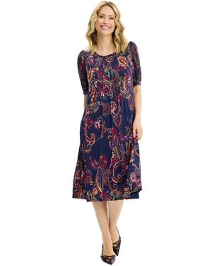 iN FRONT Midi Dresses - Morado