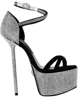 Philipp Plein High Heel Sandals - Metallic
