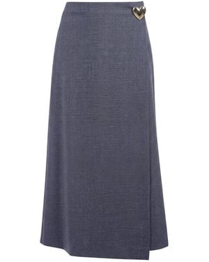 Ottod'Ame Midi Skirts - Blu