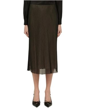 Vince Midi Skirts - Zwart