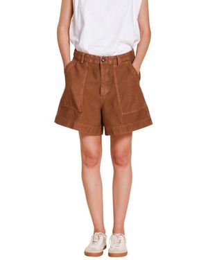 Mason's Korte Broeken ,Bruin ,Katoen Dallas Cargo Bermuda