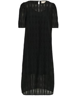 Cream Midi Dresses - Black