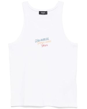 DSquared² Sleeveless Tops - White