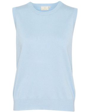 Kaffe Round-Neck Knitwear - Azul
