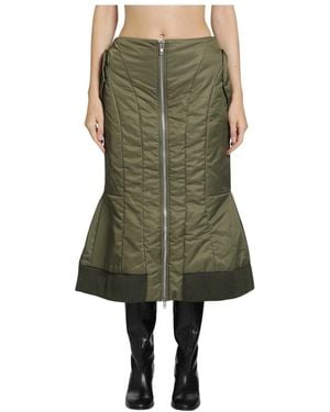 Simone Rocha Padded Sculpt Bomber Skirt - Groen