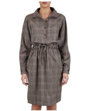 Kiton Short Dresses - Brown