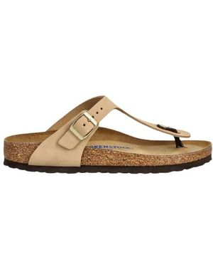 Birkenstock Flip Flops Smalle Pasvorm - Naturel