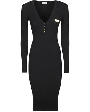 Elisabetta Franchi Knitted Dresses - Noir