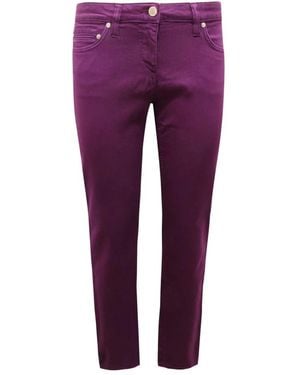 Roberto Cavalli Slim-Fit Trousers - Viola