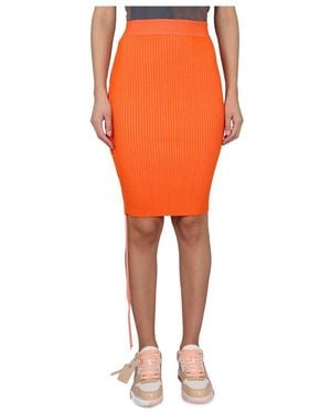 Off-White c/o Virgil Abloh Pencil Skirts - Orange