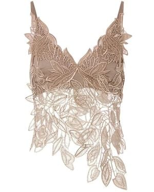 Alberta Ferretti Sleeveless Tops - White