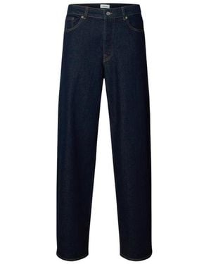 SELECTED Loose-Fit Jeans - Azul
