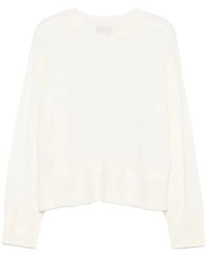Officine Generale Round-Neck Knitwear - Bianco