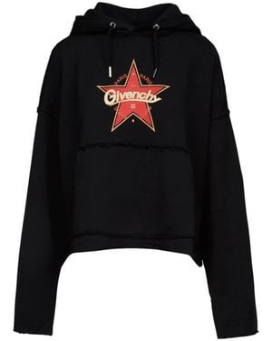 Givenchy Langarm-Kapuzenpullover - Schwarz