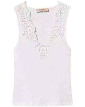 Twinset Sleeveless Tops - White